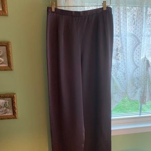 Talbots purple satin pants. 10.